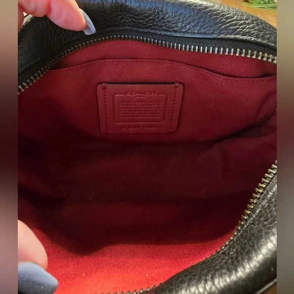 Coach Black Crossbody bag with rainbow horse and carriage and matching wristlet - Picture 2 of 3